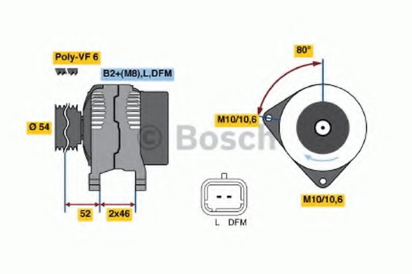 Генератор Bosch 0124525035