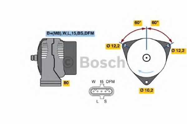 Генератор Bosch 0124555014