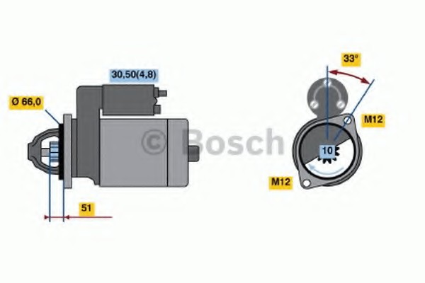 Стартер Bosch 0001108405