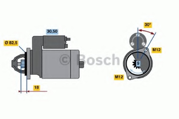 Стартер Bosch 0001110138