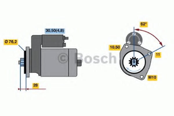 Стартер Bosch 0001125609