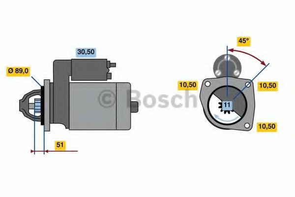 Стартер Bosch 0001260026