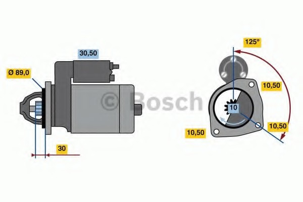Стартер Bosch 0001263002