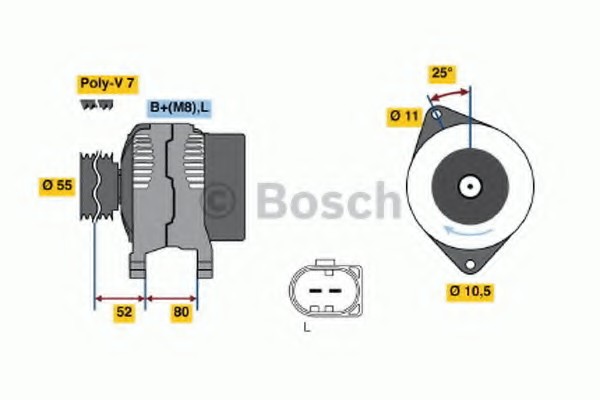 Генератор Bosch 0124525020