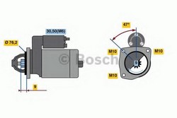 Стартер Bosch 0001109389