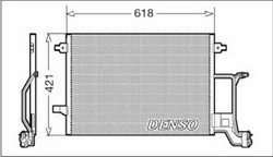 Радіатор кондиціонера Denso DCN02015