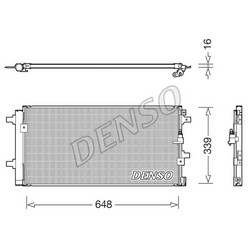 Радіатор кондиціонера Denso DCN02043