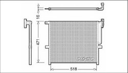 Радіатор кондиціонера Denso DCN05001