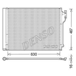 Радіатор кондиціонера Denso DCN05031