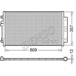 Радіатор кондиціонера Denso DCN09004