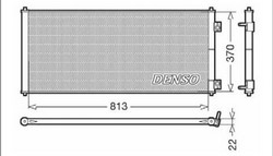 Радіатор кондиціонера Denso DCN10018