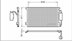 Радіатор кондиціонера Denso DCN20028