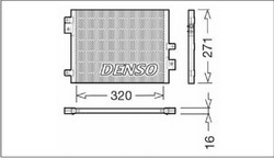 Радіатор кондиціонера Denso DCN28002