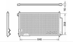 Радіатор кондиціонера Denso DCN40009