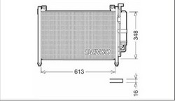 Радіатор кондиціонера Denso DCN44002