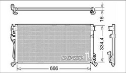 Радіатор кондиціонера Denso DCN45002