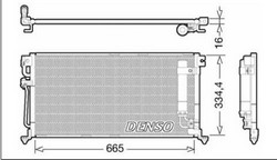Радіатор кондиціонера Denso DCN45003