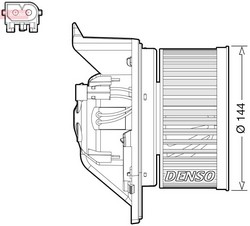 Вентилятор салона NISSENS 87233 NISSENS