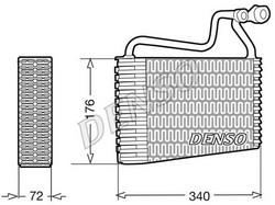 Випаровувач кондиціонера Denso DEV08002