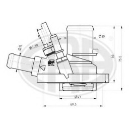 Термостат FIAT 55194029 FIAT