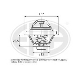 Термостат VOLKSWAGEN 025 121 113 D VOLKSWAGEN