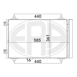 Радіатор кондиціонера ERA 667016A ERA