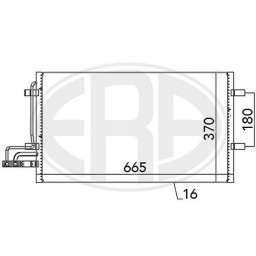 Радіатор кондиціонера ERA 667029A ERA