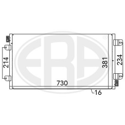 Радіатор кондиціонера Era 667030