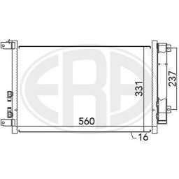 Радіатор кондиціонера ERA 667045HQ ERA