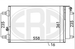 Радіатор кондиціонера ERA 667059HQ ERA