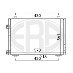 Радіатор кондиціонера ERA 667068HQ ERA