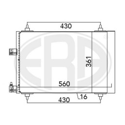 Радіатор кондиціонера ERA 667132B ERA