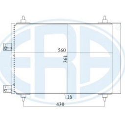 Радіатор кондиціонера Era 667160