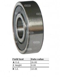 Підшипник кульковий SKF 60002RSH SKF