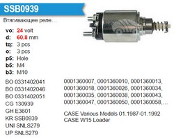 Втягуюче реле стартера MOTORHERZ SSB939 MOTORHERZ