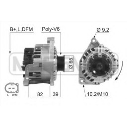 Генератор VOLKSWAGEN 059 903 015 G VOLKSWAGEN