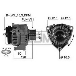 Генератор BOSCH 0 124 655 004 BOSCH