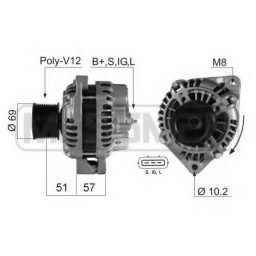 Генератор MITSUBISHI A004TA0592 MITSUBISHI