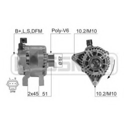 Генератор MAGNETIMARELLI 063380002010 MAGNETIMARELLI