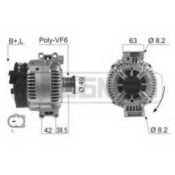 Генератор BMW 12317555926 BMW