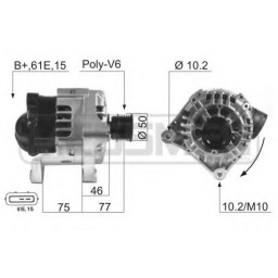 Генератор BOSCH 0 986 039 720 BOSCH