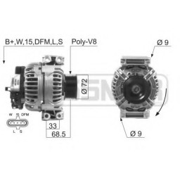 Генератор BOSCH 0 986 046 580 BOSCH