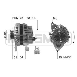 Генератор MITSUBISHI A003TA0791 MITSUBISHI