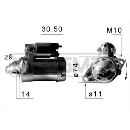 Стартер BOSCH 0001107531 BOSCH