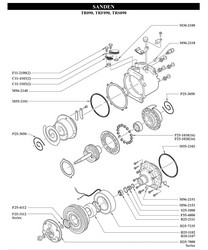 Компресор кондиціонера Sanden TRS090