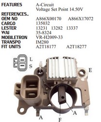 Регулятор генератора MANDO TA500C0310A MANDO