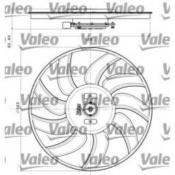 Вентилятор радіатора Valeo 696350