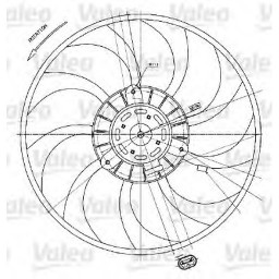 Вентилятор радіатора Valeo 698424