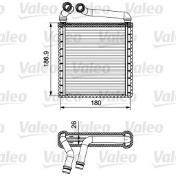 Радіатор обігрівача HELLA 8FH351331724 HELLA