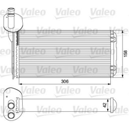 Радіатор обігрівача Valeo 811519